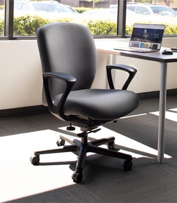 Heavy Duty Task Chair with Adjustable Arms